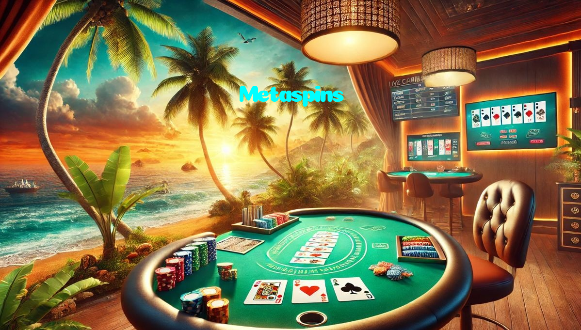 Metaspins casino presented on mobile device in Pakistan with slots and live games